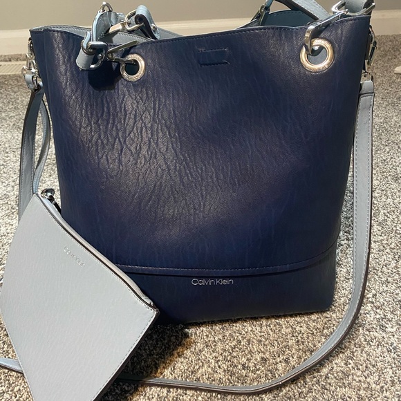 Calvin Klein Twilight Blue Sonoma Reversible Tote - Picture 3 of 9
